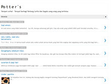 Tablet Screenshot of coretan-potter.blogspot.com