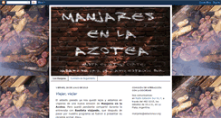 Desktop Screenshot of manjaresenlaazotea.blogspot.com