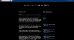 Desktop Screenshot of elsolsaleporeloeste.blogspot.com