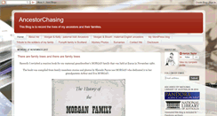 Desktop Screenshot of ancestorchaser.blogspot.com