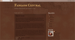 Desktop Screenshot of fangasm-central.blogspot.com