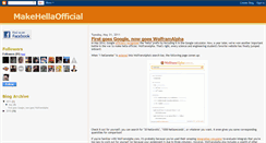 Desktop Screenshot of makehellaofficial.blogspot.com