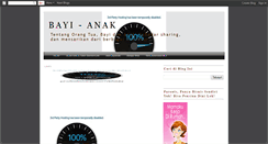 Desktop Screenshot of bayi-anak.blogspot.com