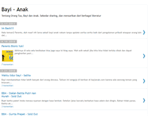 Tablet Screenshot of bayi-anak.blogspot.com