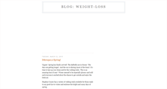 Desktop Screenshot of blogweight-loss.blogspot.com