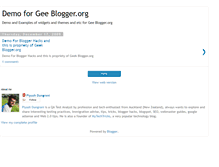 Tablet Screenshot of geekbloggerdemos.blogspot.com