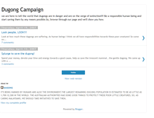 Tablet Screenshot of dugongcampaign.blogspot.com