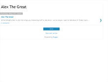 Tablet Screenshot of alexmccluskey.blogspot.com