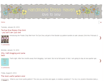 Tablet Screenshot of handmadedresshaven.blogspot.com