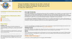 Desktop Screenshot of institutionofelectronics.blogspot.com