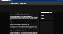 Desktop Screenshot of demowikiforex.blogspot.com