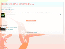 Tablet Screenshot of biodiversidadcolombiana123.blogspot.com