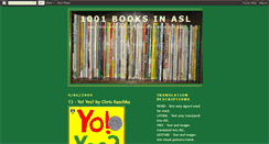 Desktop Screenshot of 1001booksinasl.blogspot.com