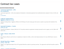 Tablet Screenshot of contractlawcases.blogspot.com