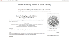 Desktop Screenshot of bookhistory.blogspot.com