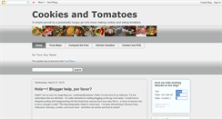 Desktop Screenshot of cookiesandtomatoes.blogspot.com