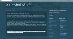 Desktop Screenshot of ahandfuloflife.blogspot.com