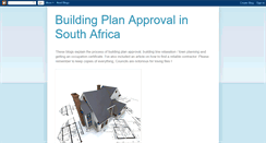 Desktop Screenshot of buildingplanapprovalsa.blogspot.com