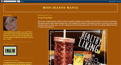 Desktop Screenshot of missjeannemania.blogspot.com