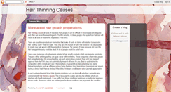 Desktop Screenshot of hairthinningcauses.blogspot.com