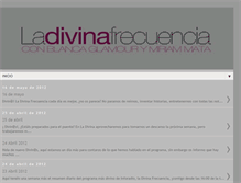 Tablet Screenshot of ladivinafrecuencia.blogspot.com