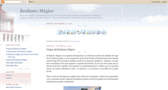 Desktop Screenshot of magicorealismo.blogspot.com