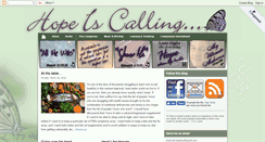 Desktop Screenshot of hopeiscalling.blogspot.com