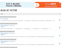 Tablet Screenshot of blogbyvictor.blogspot.com