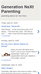 Mobile Screenshot of genxparents.blogspot.com