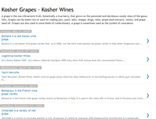 Tablet Screenshot of koshergrapes.blogspot.com