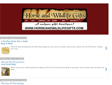 Tablet Screenshot of horseandwildlifegifts.blogspot.com