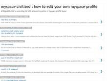 Tablet Screenshot of myspacecivilized.blogspot.com
