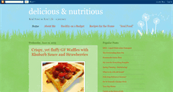 Desktop Screenshot of delicious-nutritious.blogspot.com