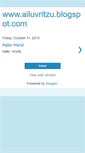 Mobile Screenshot of ailuvritzu.blogspot.com