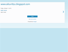 Tablet Screenshot of ailuvritzu.blogspot.com