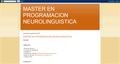 Desktop Screenshot of masterenprogramacionneurolinguistica.blogspot.com