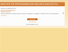 Tablet Screenshot of masterenprogramacionneurolinguistica.blogspot.com