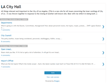 Tablet Screenshot of lacityhall.blogspot.com