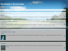 Tablet Screenshot of bookladysbooknotes.blogspot.com