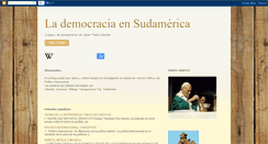 Desktop Screenshot of lademocraciaensudamerica.blogspot.com