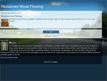 Tablet Screenshot of eco-friendly-reclaimed-wood-flooring.blogspot.com