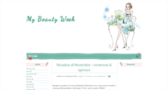 Desktop Screenshot of mybeautyweek.blogspot.com