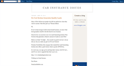 Desktop Screenshot of car-insurance-issues.blogspot.com