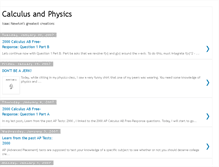 Tablet Screenshot of calculusphysics.blogspot.com