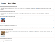 Tablet Screenshot of jameslikesbikes.blogspot.com