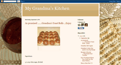 Desktop Screenshot of mygrandmakitchen.blogspot.com