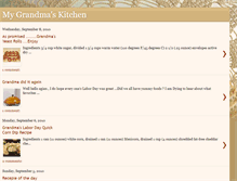 Tablet Screenshot of mygrandmakitchen.blogspot.com