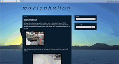 Desktop Screenshot of marionhallon.blogspot.com