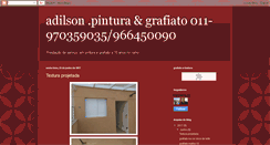 Desktop Screenshot of adilson-pintura-grafiato.blogspot.com