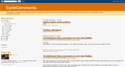 Desktop Screenshot of cyclecomments.blogspot.com